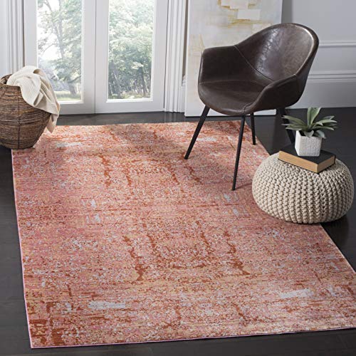 SAFAVIEH Modern Teppich für Wohnzimmer, Esszimmer, Schlafzimmer - Mystique Collection, Kurzer Flor, Rose und Multi, 152 X 244 cm SAFAVIEH Modern Teppich für Wohnzimmer, Esszimmer, Schlafzimmer - Mystique Collection, Kurzer Flor, Rose und Multi, 152 X 244 cm von Safavieh