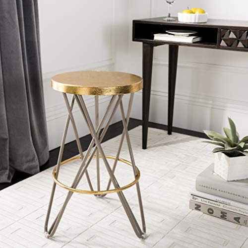 SAFAVIEH Modern Bar & Thekenhocker, Beige und Gold von Safavieh