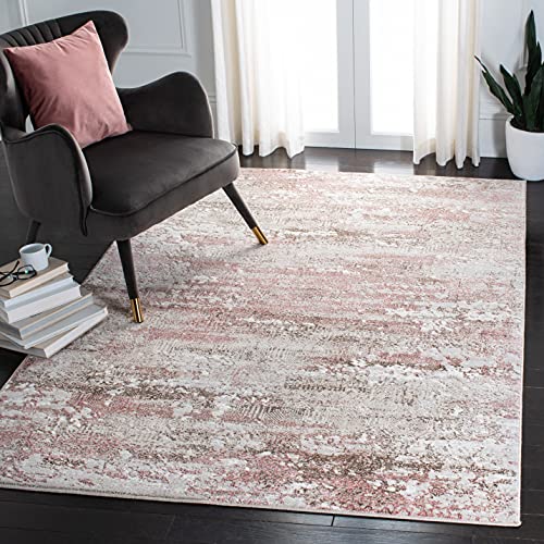SAFAVIEH Modern Teppich für Wohnzimmer, Esszimmer, Schlafzimmer - Meadow Collection, Kurzer Flor, Beige und Rosa, 244 X 305 cm SAFAVIEH Modern Teppich für Wohnzimmer, Esszimmer, Schlafzimmer - Meadow Collection, Kurzer Flor, Beige und Rosa, 244 X 305 cm von Safavieh