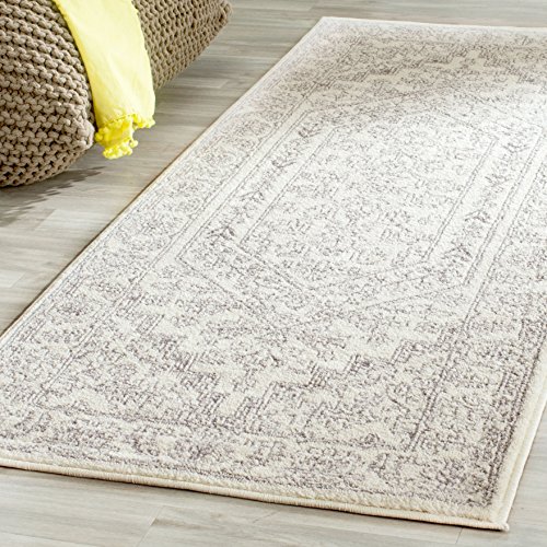 SAFAVIEH Moderne Teppich für Wohnzimmer, Esszimmer, Schlafzimmer - Montauk Collection, Kurzer Flor, Rost und Elfenbein, 240 x 300 cm von Safavieh