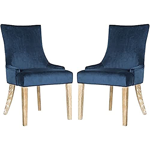 SAFAVIEH Set of 2 Bohemian Upholstered Chairs, in Navy von Safavieh
