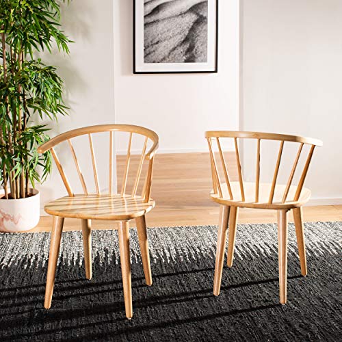 SAFAVIEH Set of 2 Wooden Dining Chairs, in Natural SAFAVIEH Set of 2 Wooden Dining Chairs, in Natural von Safavieh