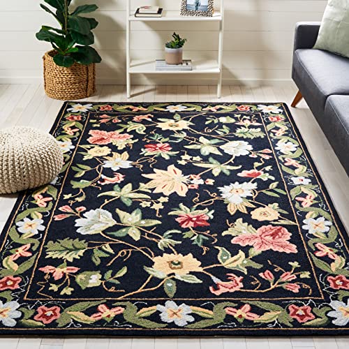 SAFAVIEH Traditionell Teppich für Wohnzimmer, Esszimmer, Schlafzimmer - Chelsea Collection, Kurzer Flor, Schwarz und Multicolor, 200 x 300 cm SAFAVIEH Traditionell Teppich für Wohnzimmer, Esszimmer, Schlafzimmer - Chelsea Collection, Kurzer Flor, Schwarz und Multicolor, 200 x 300 cm von Safavieh