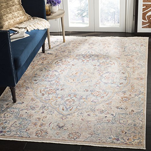 SAFAVIEH Traditionell Teppich für Wohnzimmer, Esszimmer, Schlafzimmer - Illusion Collection, Kurzer Flor, Hellblau und Creme, 183 X 274 cm SAFAVIEH Traditionell Teppich für Wohnzimmer, Esszimmer, Schlafzimmer - Illusion Collection, Kurzer Flor, Hellblau und Creme, 183 X 274 cm von Safavieh