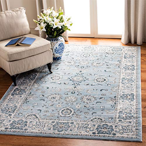 SAFAVIEH Traditionell Teppich für Wohnzimmer, Esszimmer, Schlafzimmer - Isabella Collection, Kurzer Flor, Hellblau und Creme, 244 X 305 cm SAFAVIEH Traditionell Teppich für Wohnzimmer, Esszimmer, Schlafzimmer - Isabella Collection, Kurzer Flor, Hellblau und Creme, 244 X 305 cm von Safavieh