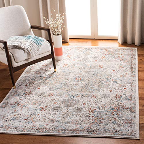 SAFAVIEH Traditionell Teppich für Wohnzimmer, Esszimmer, Schlafzimmer - Oregon Collection, Kurzer Flor, Grau und Elfenbein, 155 X 229 cm SAFAVIEH Traditionell Teppich für Wohnzimmer, Esszimmer, Schlafzimmer - Oregon Collection, Kurzer Flor, Grau und Elfenbein, 155 X 229 cm von Safavieh