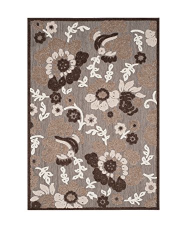 SAFAVIEH Traditonell Teppich für Wohnzimmer, Esszimmer, Schlafzimmer - Cottage Collection, Kurzer Flor, Hellbraun und Braun, 160 X 231 cm von Safavieh