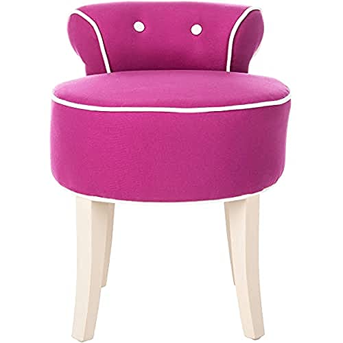 SAFAVIEH Contemporary Upholstered Chairs, in Fuchsia and Cream von Safavieh