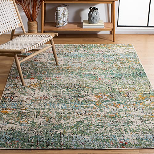SAFAVIEH Zeitgenössische Teppich für Wohnzimmer, Esszimmer, Schlafzimmer - Madison Collection, Kurzer Flor, Silber und Elfenbein, 183 x 244 cm SAFAVIEH Zeitgenössische Teppich für Wohnzimmer, Esszimmer, Schlafzimmer - Madison Collection, Kurzer Flor, Silber und Elfenbein, 183 x 244 cm von Safavieh