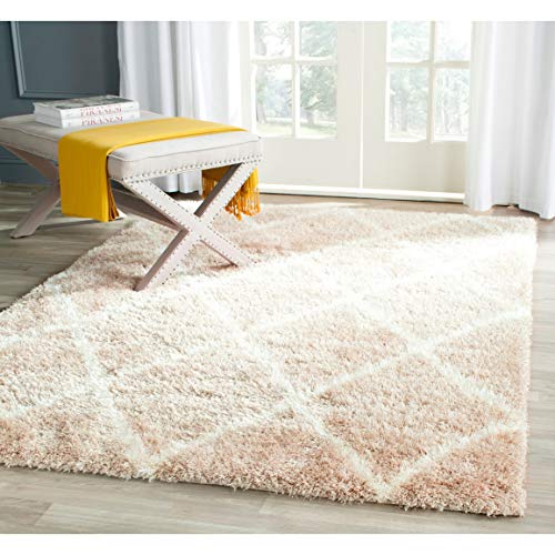 SAFAVIEH Zottelig Teppich für Wohnzimmer, Esszimmer, Schlafzimmer - Montreal Shag Collection, Hoher Flor, Beige und Elfenbein, 201 X 290 cm SAFAVIEH Zottelig Teppich für Wohnzimmer, Esszimmer, Schlafzimmer - Montreal Shag Collection, Hoher Flor, Beige und Elfenbein, 201 X 290 cm von Safavieh