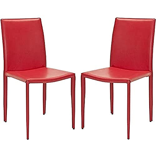 Safavieh Akzentstuhl, Set von 2, Metall, rot, 48 x 57 x 90.93 cm von Safavieh