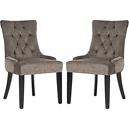 SAFAVIEH Set of 2 Modern Upholstered Chairs, in Beige von Safavieh