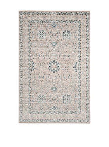 SAFAVIEH Vintage Inspiriert Teppich für Wohnzimmer, Esszimmer, Schlafzimmer - Archive Collection, Kurzer Flor, Grau und Blau, 244 X 305 cm von Safavieh