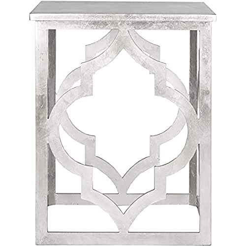SAFAVIEH Modern Akzenttisch Akzenttisch aus Holz, Silber, 50 X 50 X 60 von Safavieh