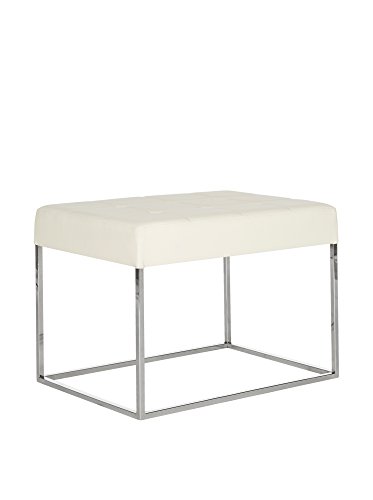 SAFAVIEH Upholstered Ottoman, in Creme, 45 X 65 X 50 von Safavieh