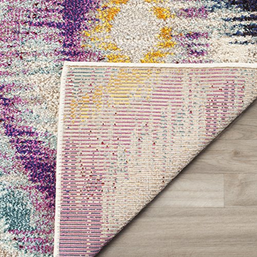 Safavieh Boho Chic Teppich für Wohnzimmer, Esszimmer, Schlafzimmer - Monaco Collection, Kurzer Flor, Multi, 61 X 91 cm von Safavieh