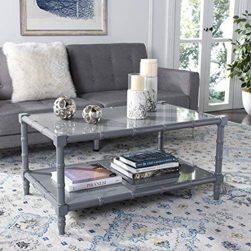 SAFAVIEH Modern Wooden Accent Table, in Grey, 90 X 35 X 50 von Safavieh