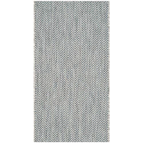 Safavieh Courtyard Collection CY8022-03012 Teppich, für drinnen und draußen, 60 x 90 cm, Natur- und cremefarben von Safavieh
