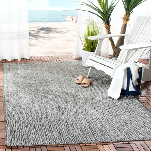 Safavieh Courtyard Collection CY8022-03012 Teppich, für drinnen und draußen, 60 x 90 cm, Natur- und cremefarben von Safavieh