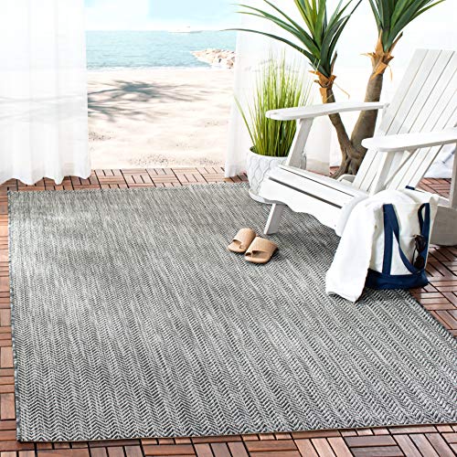 Safavieh Courtyard Collection CY8022-03012 Teppich, für drinnen und draußen, 60 x 90 cm, Natur- und cremefarben von Safavieh