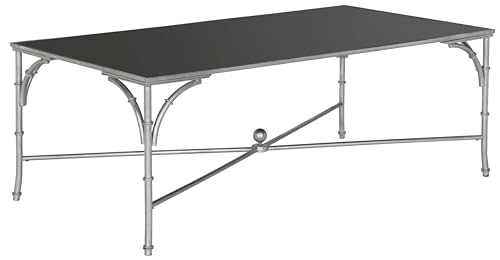 SAFAVIEH Modern Akzenttisch mit Eisenfüße, Silber und Schwarz, 127 X 66 X 45.72 von Safavieh