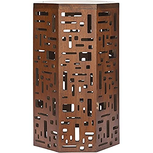 SAFAVIEH Modern Akzenttisch Akzenttisch aus Holz, Braun, 35 X 35 X 55 von Safavieh