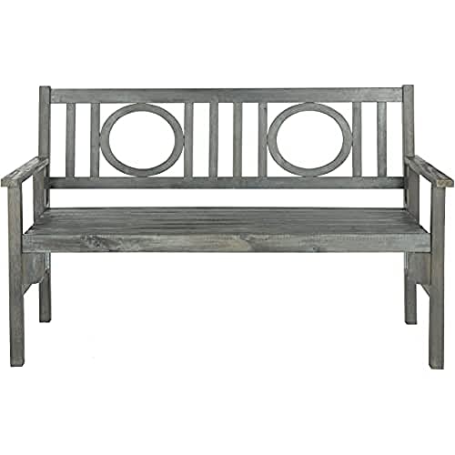Safavieh Esstisch und Stühle, 5-Teiliges Set für den Garten, Holz, aschgrau, 122 x 59 x 88.13 cm von Safavieh