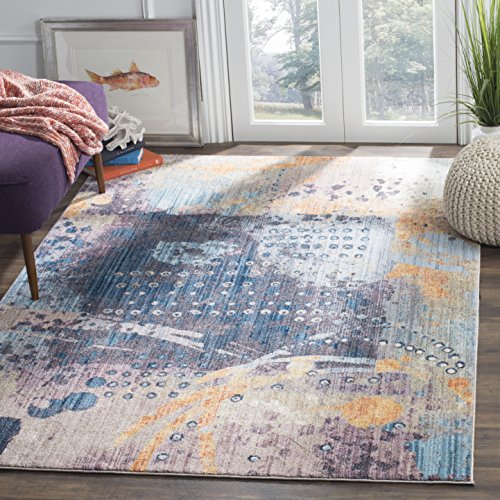 SAFAVIEH Trendige Neu Übergangsweise Teppich für Wohnzimmer, Esszimmer, Schlafzimmer - Bristol Collection, Kurzer Flor, Multi, 183 X 274 cm von Safavieh