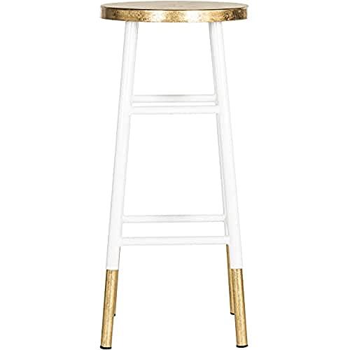 SAFAVIEH Glam Bar & Counter Stool, in White and Gold von Safavieh