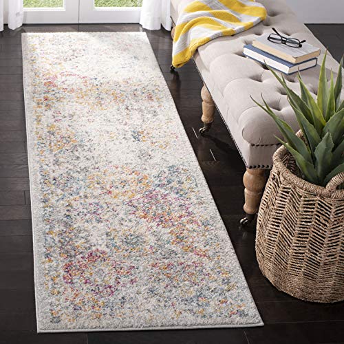 Safavieh Madison Collection Teppich, MAD611A, Bohemian-Stil, Vintage-Stil, Vorleger Vintage 2' 3" x 6' Grau/Gold von Safavieh