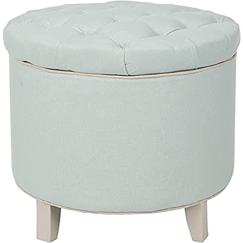 SAFAVIEH Gepolstert Hocker, Rotkehlchen-Ei-Blau, 55 X 55 X 50 von Safavieh
