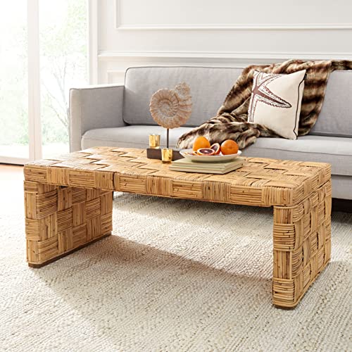 Safavieh Modern Akzenttisch Rattan, Natürlich, 65 x 120 x 45 Safavieh Modern Akzenttisch Rattan, Natürlich, 65 x 120 x 45 von Safavieh
