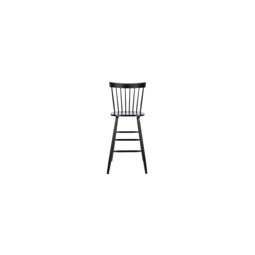 SAFAVIEH Modern Bar & Counter Stool - Set of 2 - with a Back, in Black, 53 X 49 X 111 von Safavieh