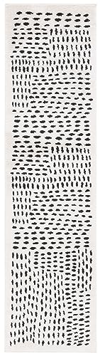 Safavieh Modern Teppich für Wohnzimmer, Esszimmer, Schlafzimmer - Melody Collection, Kurzer Flor, Elfenbein und Schwarz, 152 X 229 cm Safavieh Modern Teppich für Wohnzimmer, Esszimmer, Schlafzimmer - Melody Collection, Kurzer Flor, Elfenbein und Schwarz, 152 X 229 cm von Safavieh