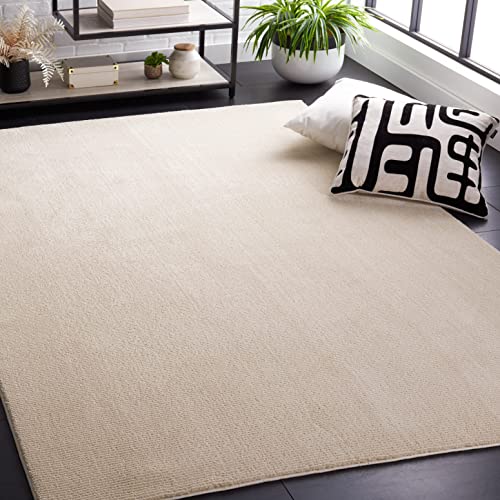 Safavieh Moderner Abstrakter Teppich Maschinenwaschbar und rutschfest - Ideal für stark frequentierte Bereiche - Tacoma Collection, Kurzer Flor, Grau und Gold, 120 X 120 cm von Safavieh