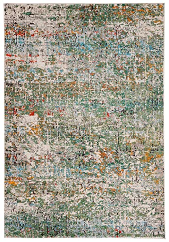 SAFAVIEH Zeitgenössische Teppich für Wohnzimmer, Esszimmer, Schlafzimmer - Madison Collection, Kurzer Flor, Silber und Elfenbein, 61 X 91 cm SAFAVIEH Zeitgenössische Teppich für Wohnzimmer, Esszimmer, Schlafzimmer - Madison Collection, Kurzer Flor, Silber und Elfenbein, 61 X 91 cm von Safavieh