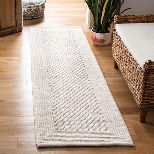 Safavieh Naturfaser Teppich für Wohnzimmer, Esszimmer, Schlafzimmer - Natural Fiber Collection, Kurzer Flor, Elfenbein, 80 x 180 cm Safavieh Naturfaser Teppich für Wohnzimmer, Esszimmer, Schlafzimmer - Natural Fiber Collection, Kurzer Flor, Elfenbein, 80 x 180 cm von Safavieh
