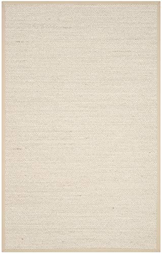 Safavieh Naturfaser Teppich für Wohnzimmer, Esszimmer, Schlafzimmer - Natural Fiber Collection, Kurzer Flor, Natürlich, 160 X 229 cm von Safavieh