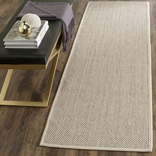 Safavieh Naturfaser Teppich für Wohnzimmer, Esszimmer, Schlafzimmer - Natural Fiber Collection, Kurzer Flor, Natürlich und Beige, 76 X 366 cm Safavieh Naturfaser Teppich für Wohnzimmer, Esszimmer, Schlafzimmer - Natural Fiber Collection, Kurzer Flor, Natürlich und Beige, 76 X 366 cm von Safavieh