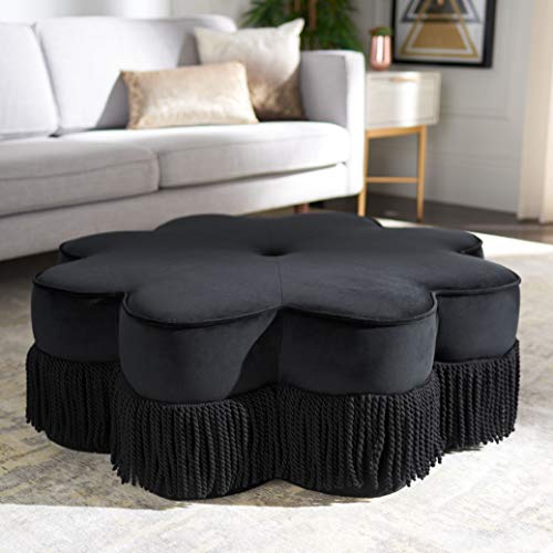 SAFAVIEH Gepolstert Hocker, Schwarz, 100 X 100 X 35 von Safavieh