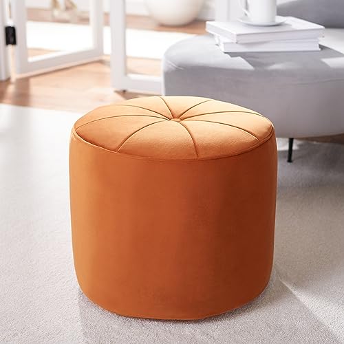 SAFAVIEH Gepolstert Hocker, Orange, 55 X 55 X 50 von Safavieh