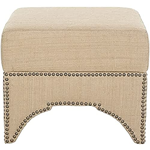 SAFAVIEH Gepolstert Hocker, Beige, 50 X 50 X 40 von Safavieh