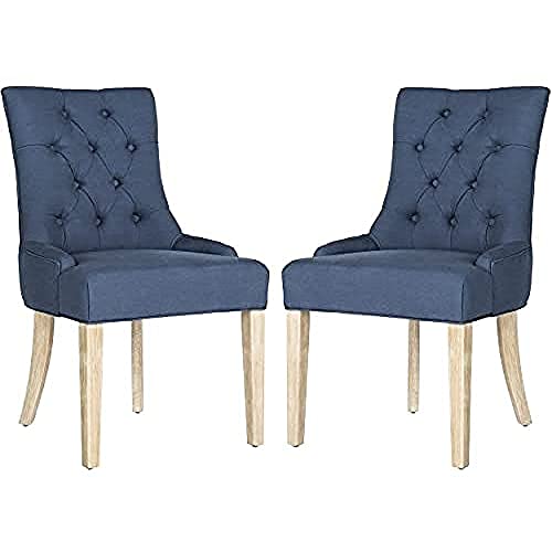 SAFAVIEH 2er Set Modern Gepolstert Stühle, Blau von Safavieh