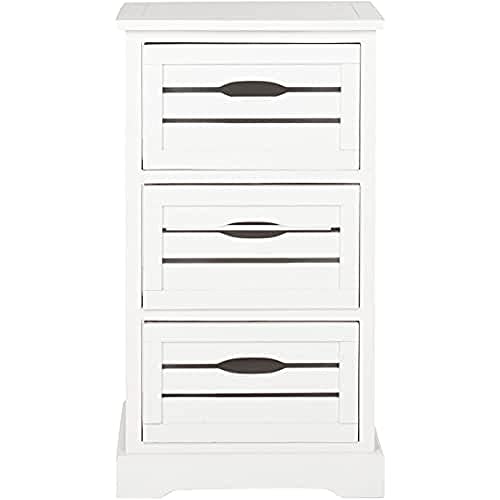 Safavieh Schrank mit DREI Schubladen, Holz, strapaziertes Creme, 41 x 32 x 74.93 cm von Safavieh