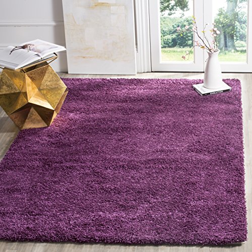 SAFAVIEH Zottelig Teppich für Wohnzimmer, Esszimmer, Schlafzimmer - California Shag Collection, Hoher Flor, Lila, 160 X 229 cm SAFAVIEH Zottelig Teppich für Wohnzimmer, Esszimmer, Schlafzimmer - California Shag Collection, Hoher Flor, Lila, 160 X 229 cm von Safavieh