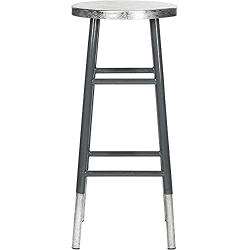 SAFAVIEH Modern Bar & Counter Stool, in Grey and Silver von Safavieh