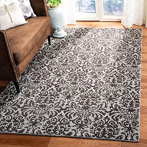 SAFAVIEH Traditionell Teppich für Wohnzimmer, Esszimmer, Schlafzimmer - Chelsea Collection, Kurzer Flor, Salbei und Schokolade, 160 X 251 cm von Safavieh