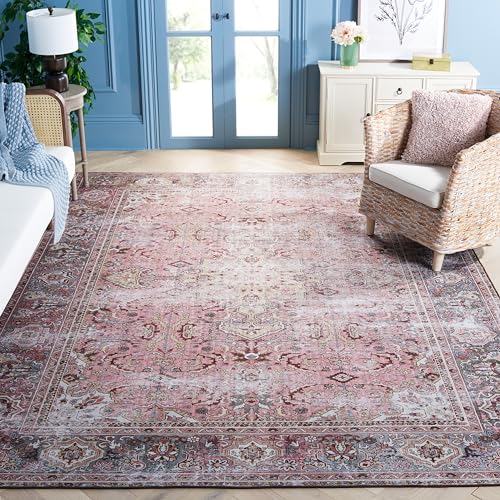 Safavieh Traditionell Teppich für Maschinenwaschbar und rutschfest - Ideal für stark frequentierte Bereiche - Tucson Collection, Kurzer Flor, Beige und Grau, 120 X 120 cm Safavieh Traditionell Teppich für Maschinenwaschbar und rutschfest - Ideal für stark frequentierte Bereiche - Tucson Collection, Kurzer Flor, Beige und Grau, 120 X 120 cm von Safavieh