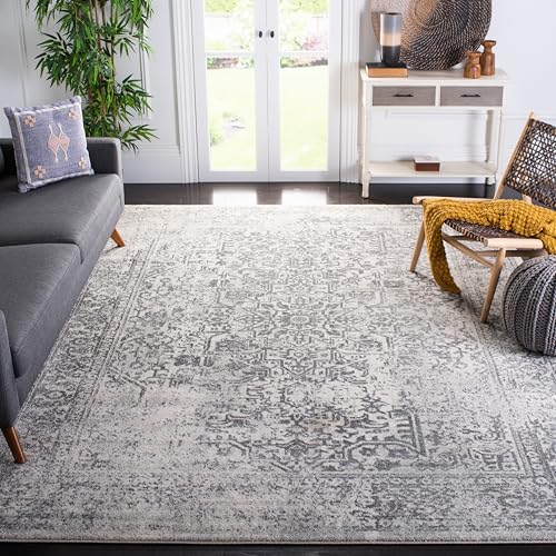 Safavieh Traditionell Teppich für Wohnzimmer, Esszimmer, Schlafzimmer, Evoke Collection, Kurzer Flor, Elfenbein und Grau, 244 x 305 cm Safavieh Traditionell Teppich für Wohnzimmer, Esszimmer, Schlafzimmer, Evoke Collection, Kurzer Flor, Elfenbein und Grau, 244 x 305 cm von Safavieh