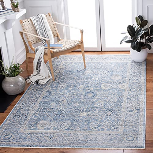 SAFAVIEH Traditionell Teppich für Wohnzimmer, Esszimmer, Schlafzimmer - Dream Collection, Kurzer Flor, Grau und Türkis, 183 X 274 cm von Safavieh